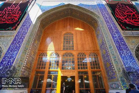 Imam Ali holy shrine full of Arba'een pilgrims
