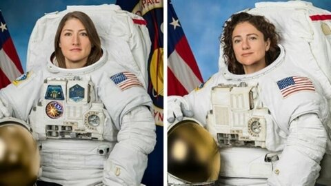 دو فضانورد زن نخستین پیاده روی فضایی را انجام دادند