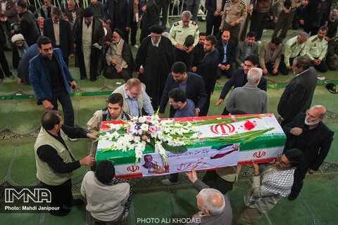 مراسم تشییع جانباز شهید مرتضی صراطی