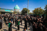 عزاداری شهادت امام رضا(ع) در گلستان شهدای رهنان