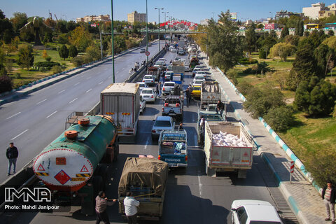 آخرین وضعیت ترافیکی خیابان‌های کلانشهر اصفهان
