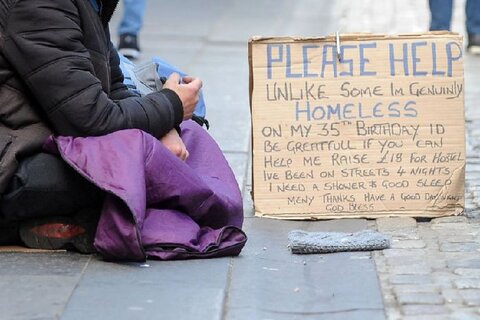 افزایش بی‌خانمانی جوانان انگلیسی 