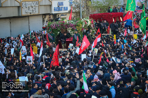 مراسم تشییع پیکر سردارسپهبد شهید قاسم سلیمانی و همراهانش در تهران