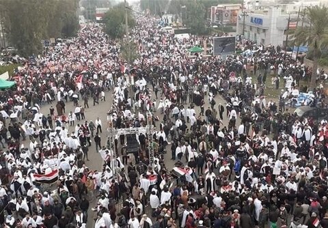 آغاز تظاهرات ضد امریکایی عراقی‌ها