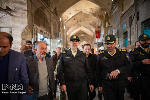 احساس امنیت در بازار بزرگ اصفهان ارتقا می‌یابد