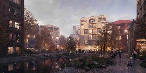 کپنهاگ میزبان منطقه اجتماعی مدرن با معماری روستایی
