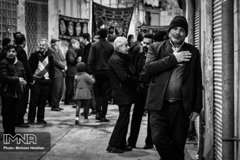 عزاداری شهادت حضرت زهرا (س) در بازار اصفهان