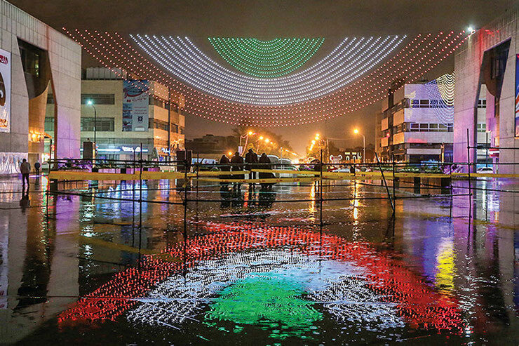 نورپردازی ویژه در سطح شهر مشهد همزمان با دهه فجر