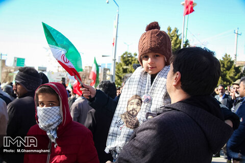 راهپیمایی ۲۲ بهمن در مبارکه و سمیرم