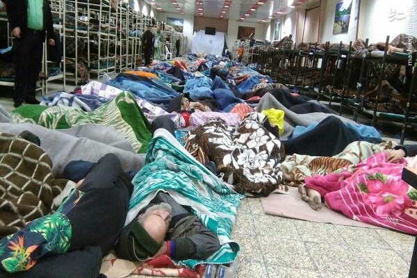 اسکان بیش از ۱۰۰۰ بی‌سرپناه در گرمخانه‌های کرمانشاه
