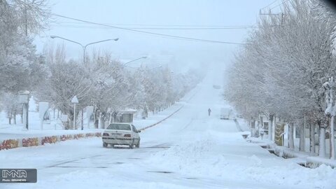 کولاک برف و مه آلودگی در غرب و جنوب اصفهان/ هوا سردتر می شود 