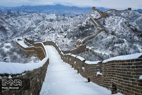 نمای برفی دیوار چین