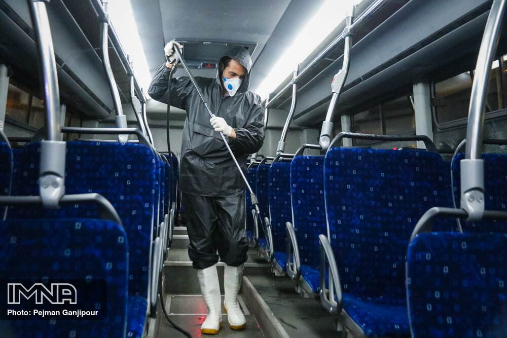 ناوگان اتوبوسرانی تبریز با استفاده از نانو ذرات کوانتوم ضدعفونی می‌شود
