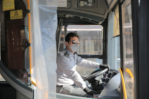 نتوانسته‌ایم ماسک برای رانندگان اتوبوسرانی تهیه کنیم