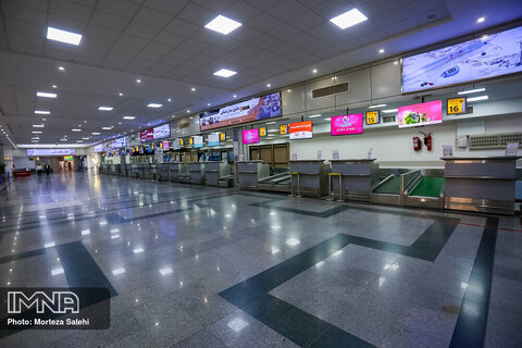 ضدعفونی کردن فرودگاه بین المللی شهید بهشتی اصفهان