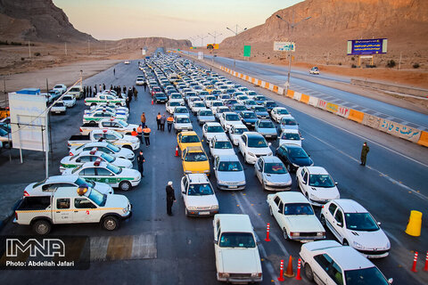 جریمه حدود ۲ هزار خودرو در مبادی ورودی استان اصفهان