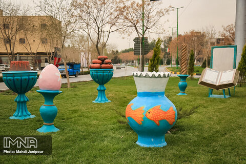 المان های نوروزی شهر اصفهان