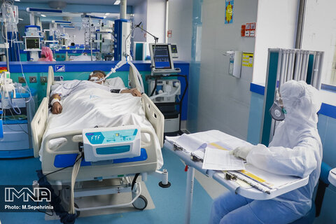 بخش ویژه بیماران کرونا در بیمارستان امام رضا تبریز