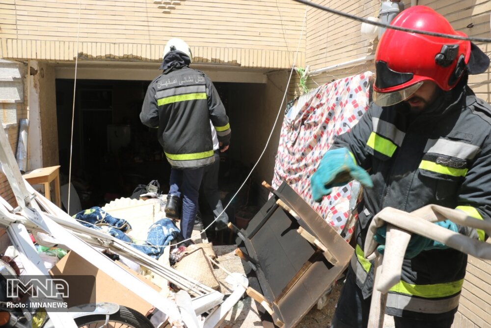 انفجار منزل مسکونی در خواجوی اصفهان