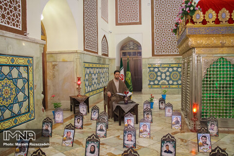 آیین جزخوانی در آستان امامزاده نرمی
