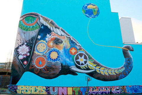 دیوارنگاره ها روحی تازه در کالبد محله‌های متروک+ فیلم