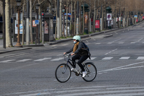 دوچرخه سواری در شهر باعث رعایت فاصله‌گذاری اجتماعی می‌شود