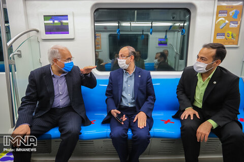  Isfahan's urban subway ramped up services maintaining social distancing