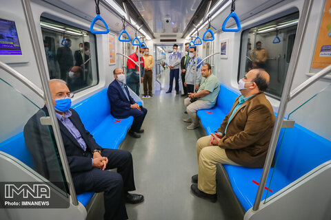  Isfahan's urban subway ramped up services maintaining social distancing