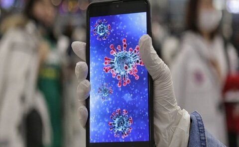  کرونا ویروس ۴ روز روی موبایل زنده می‌ماند