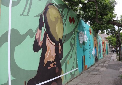 دیوارنگاری خیابان‌های سنندج با مضامین موسیقایی
