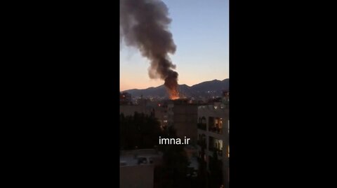 آتش‌سوزی در کلینیک درمانی تهران + فیلم