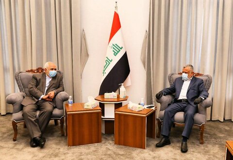 دیدار وزیر امور خارجه و رئیس ائتلاف فتح عراق 