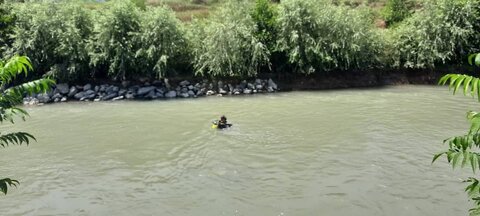 ادامه جستجو برای یافتن جسد جوان غرق شده در چشمه گل رامیان