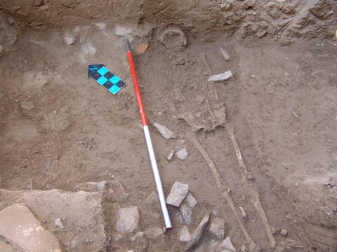 Ancient skeleton of a Parthian girl dug up  in Isfahan