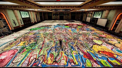 بزرگترین نقاشی جهان در دبی به حراج گذاشته شد