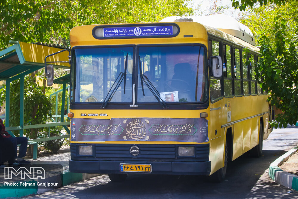 افزایش فعالیت اتوبوس‌های اصفهان برای عزاداران