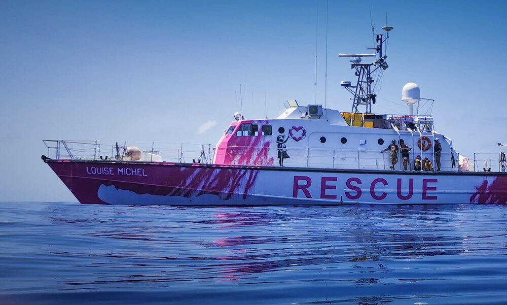 کشتی نجات بنکسی برای پناه‌جویان