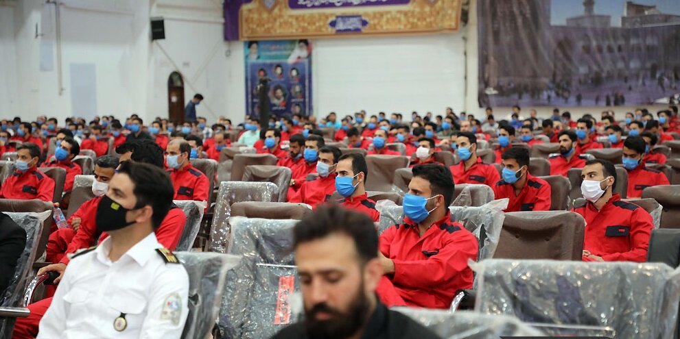 آموزش ۵۳۵ نفر از آتش نشانان جدید آتش نشانی مشهد