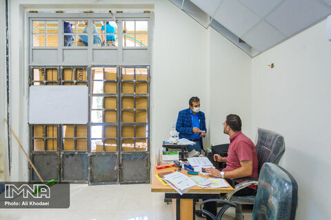 روند پیشرفت سالن اجتماعات گلستان شهدای اصفهان