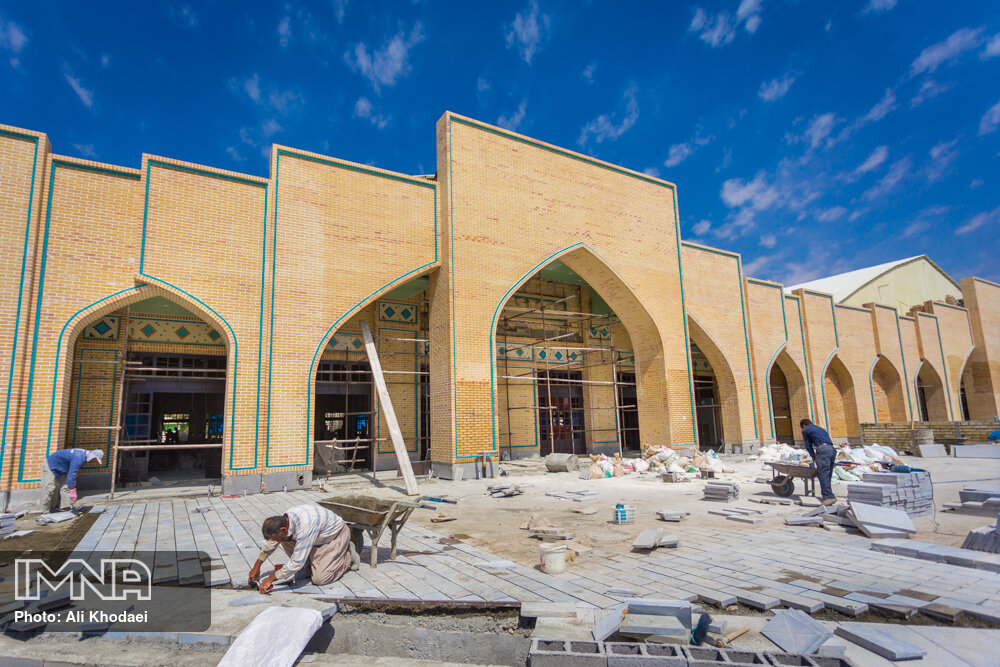 روند پیشرفت سالن اجتماعات گلستان شهدای اصفهان