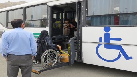 اختصاص کارت بلیت‌های اتوبوس رایگان ویژه افراد دارای ⁧‫معلولیت‬⁩ 