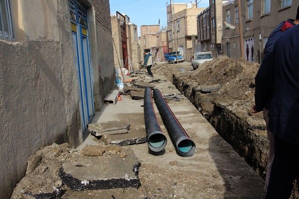 تداوم اجرای طرح شبکه فاضلاب شهری در سمنان
