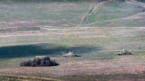آغاز عملیات نظامی باکو در قره‌باغ کوهستانی+فیلم