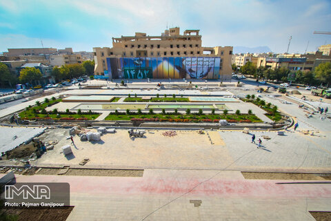 پروژه سنگ فرش میدان امام حسین(ع)