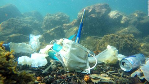 افزایش زباله‌های اقیانوسی در نتیجه شیوع کرونا
