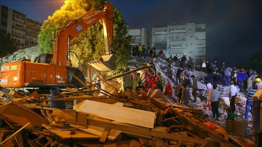 تعداد کشته شدگان زلزله ازمیر به ۱۲ نفر رسید