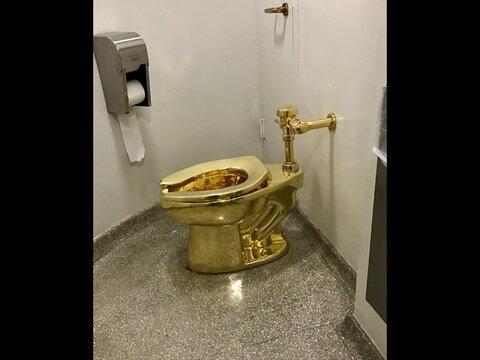 توالت‌ طلایی موزه گوگنهایم برای ترامپ!