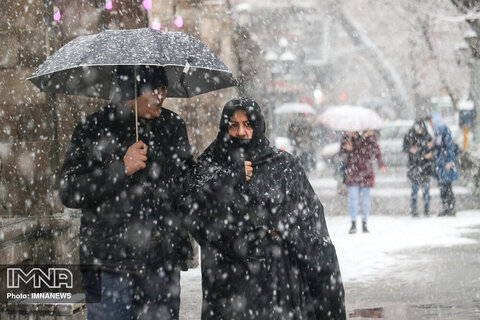 Tabriz cloaked in snow
