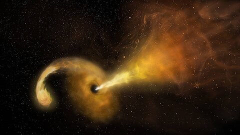 سیاهچاله‌ای به عظمت منظومه شمسی