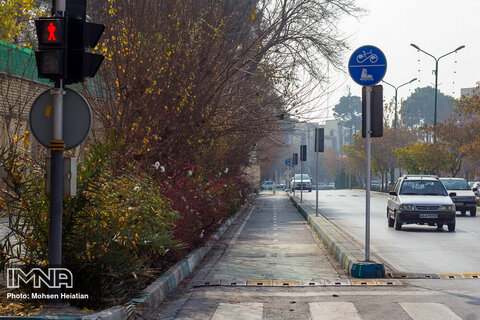 توسعه ۱۲ کیلومتری شبکه دوچرخه‌سواری بافت مرکزی اصفهان